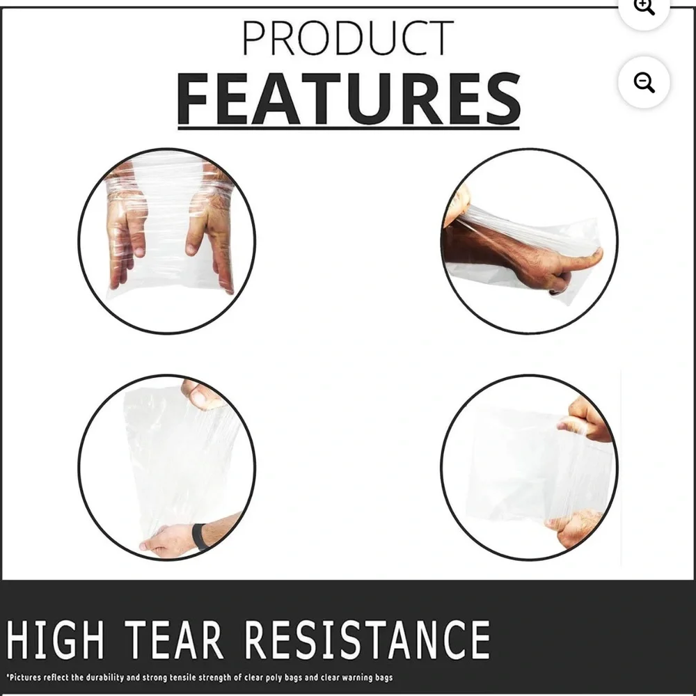 Clear Self Seal Bag (10) 11x15’NEW Polymailers